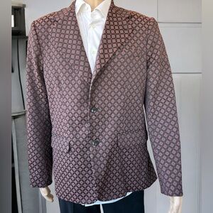 Trina‎ Turk Men's Patterned Blazer - Pink and Black